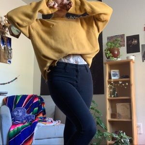 Yellow Eddie Bauer sweater